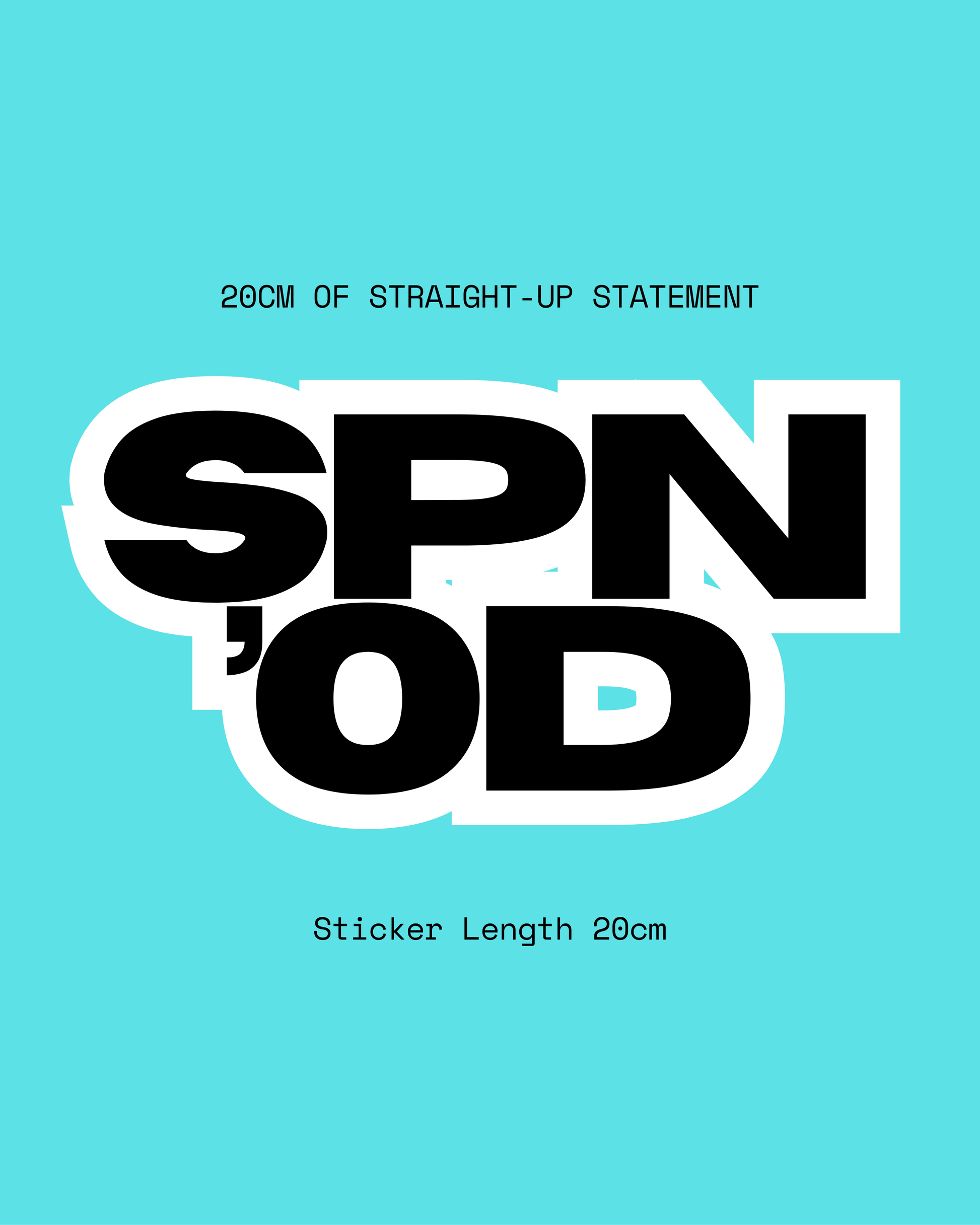 SPONO’ED “SIGNAL STICKER” 20cm