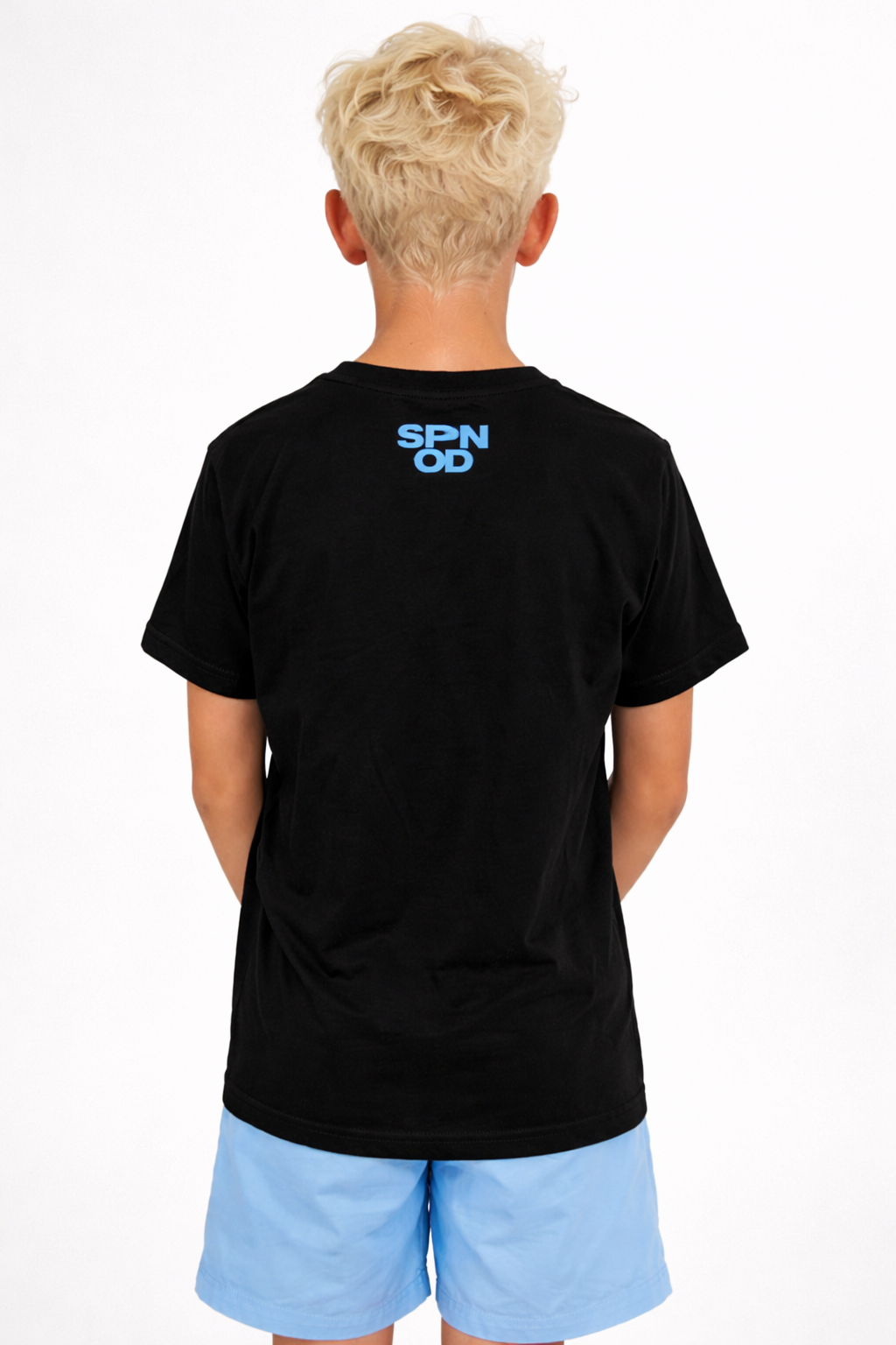 The 67 Youth Tee | Black Tee with Blue Logo